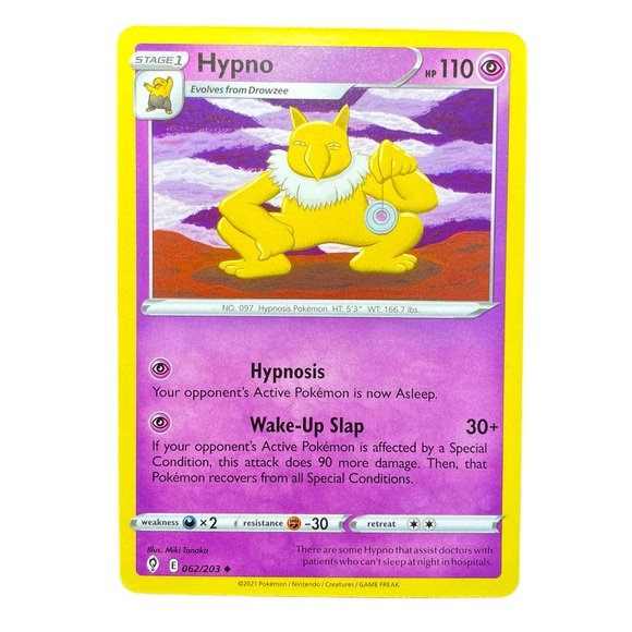 Pokemon Other - hypno 062/203 sword & shield evolving skies pokemon card
